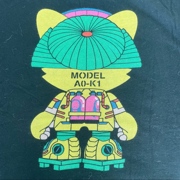 Mens black graphic tee - Steve Aoki concert tee - size XL - Picture 4 of 5